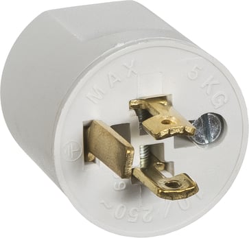 Fuga Lampestikprop 2 ledet + jord lysegrå