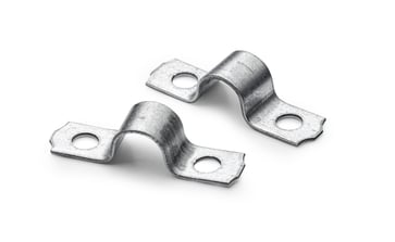 Kabelbøjle 10mm 2 lap forzinket - pr. stk.