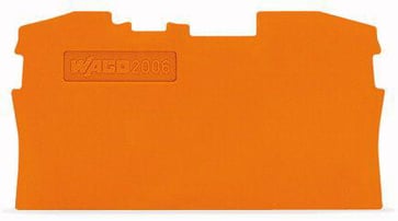 2L-Ende-/mellemplade orange B=1 mm H=32,9 mm D=57,5 mm