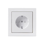 Stikkontakt ENKELT 16A (komplet) 1M Hvid