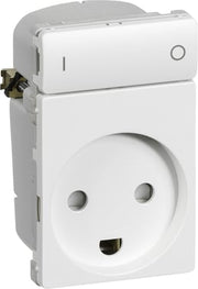IHC Wireless FUGA Stikkontakt 1½ modul hvid