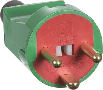 Stikprop 16A LMJ TYP 186 rød/grøn