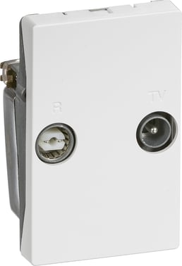 LK FUGA Antenneudtag TV/R slutdåse type TD260E Class A+ 1,5 modul hvid