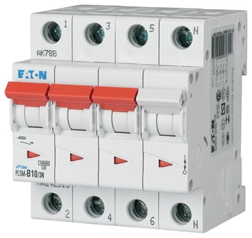 Automatsikring 10A 3P+N C 4M 6KA