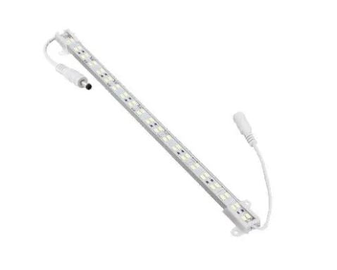 0,5 meter vandtæt aluprofil til vækst - 24V, 10,5W LED, 3:1 rød/blå fordeling, IP65, med stik