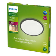 SuperSlim Ceiling SSW 15W 27K Black IP54 WV