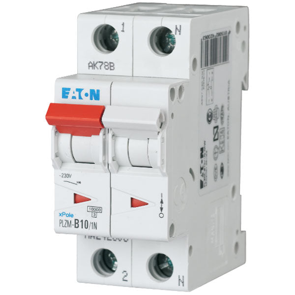 Automatsikring 10A 1P+N C 2M 6kA 2m