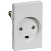 Fuga Stikkontakt 1½modul 2-pol med jord lysegrå