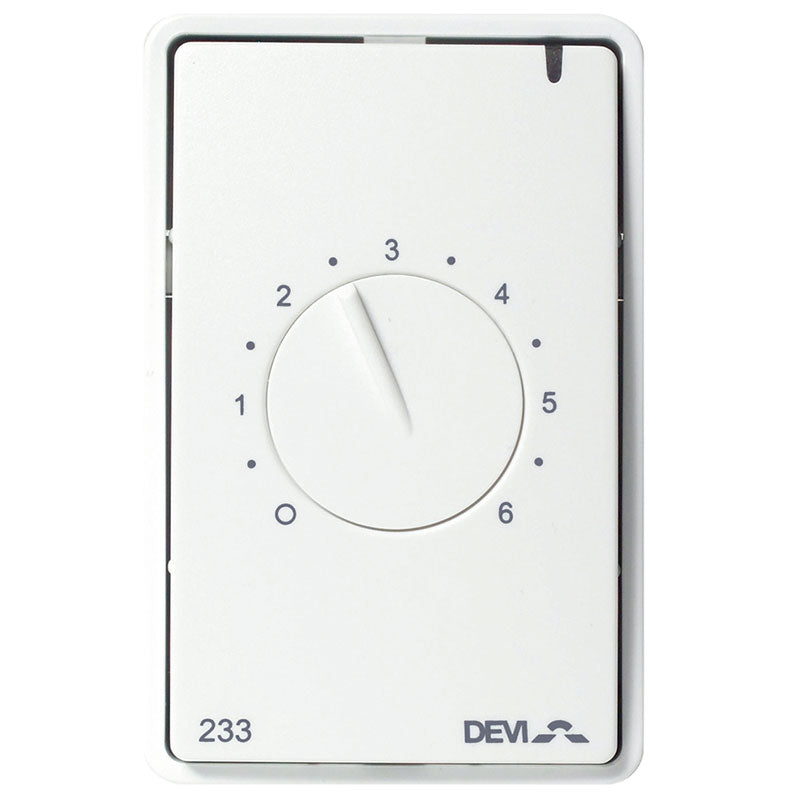 Devregi 233 rumtermostat hvid