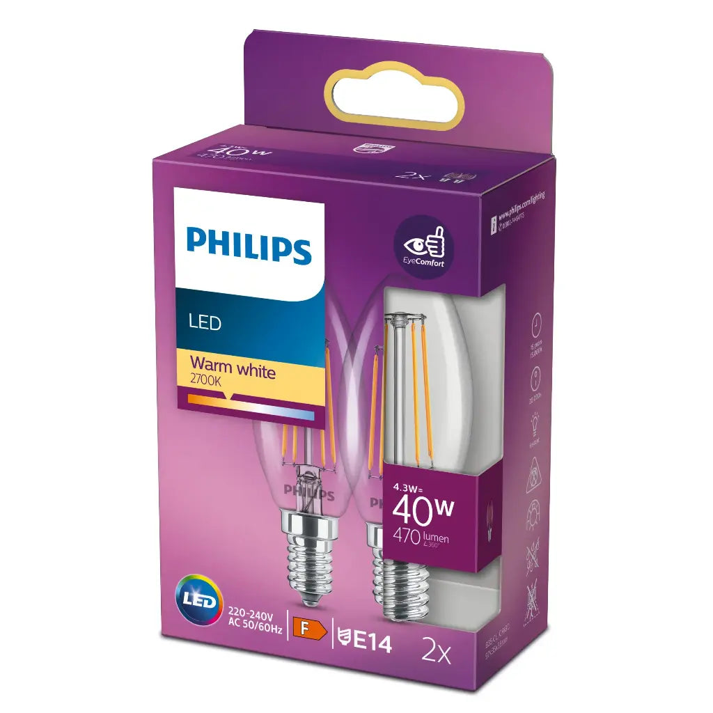 LED classic 40W B35 E14 WW CL NDRF2SRT6