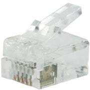 RJ11 UTP 6P4C, f/blød rund ledning