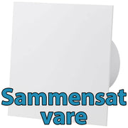 dRim standard ventilator m. kugleleje hvid front