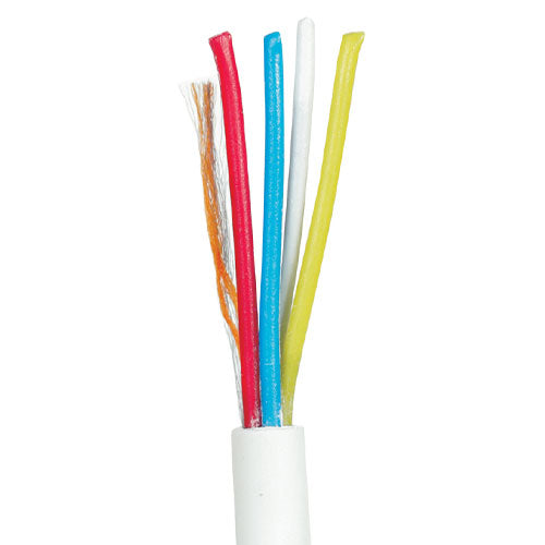 Telefonledning PTK 3X0,6 hvid - pr. m.