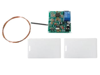 RFID kortlæser, inkl. 2 kort (loddekit)