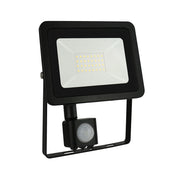 30W LED projektør m. sensor 6000K 2700 Lumen
