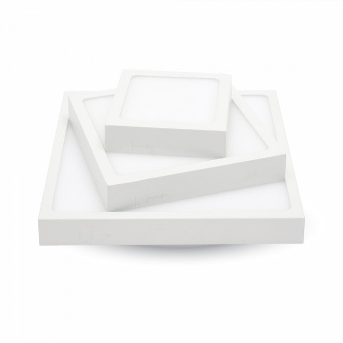 6W LED Panel lampe 3000K - Firkantet