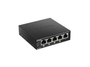 Gigabit PoE+ Ethernet Switch - 10 Gbps, 4xPoE (60W) + 1