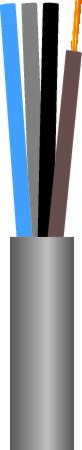 KABEL 4X16 HFIK90 HF, RING MED 15 M ECA