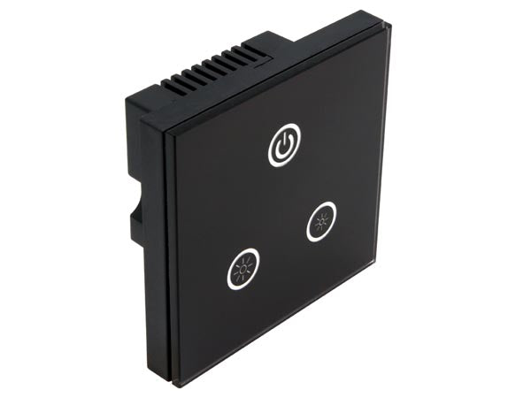 Multifunk. touch LED lysdæmper - 1 kanal, Sort (3 x 4A)