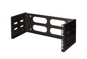 19" væg-beslag - 4U, D400mm, Sort