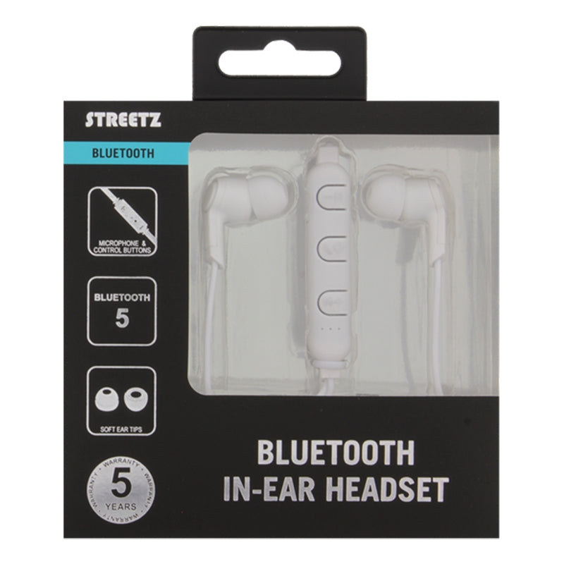 Bluetooth headset, bløde eartips, mediekontrol