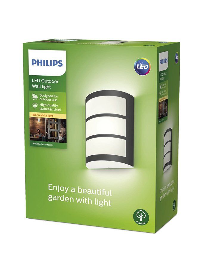 Python Wall Anthracite 1x6W 27K HV