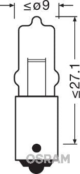 Osram kabinepærer 12V, 20W