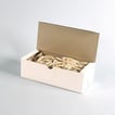 Gummibånd hvid 10x140mm 500g/pak