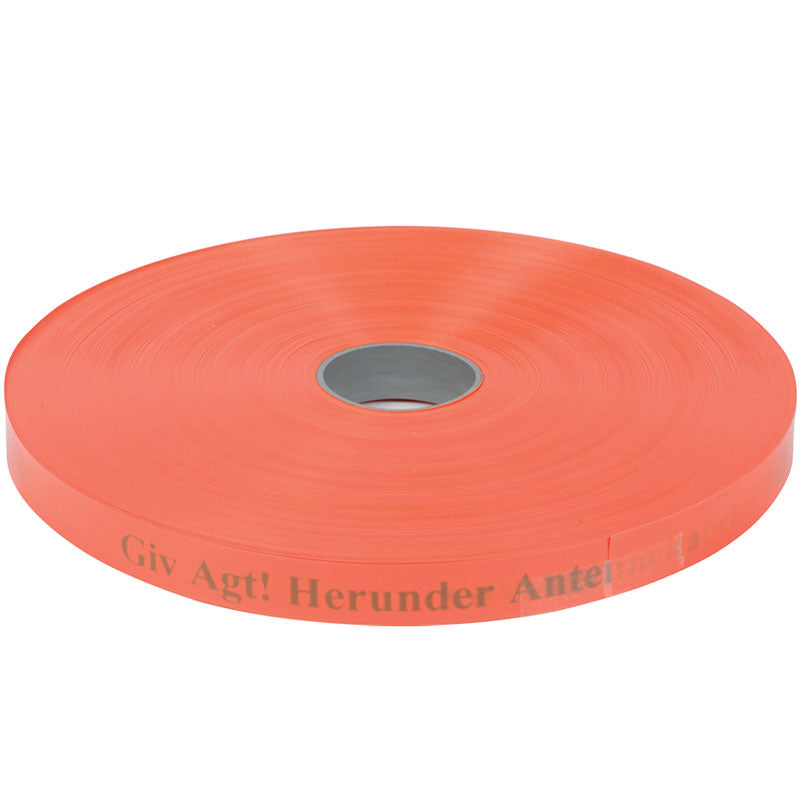 Markeringsbånd orange "Antenne"  25x0,3mm - pr. m.