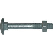 Bræddebolt med møtrik, varmforzinket, M12 x 160 mm, 10 stk.