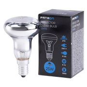 PATRON Glødepære E14 25W Topforspejlet