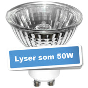 40W lyser som 50W Øko-halogenpære 230V GU10 Alu