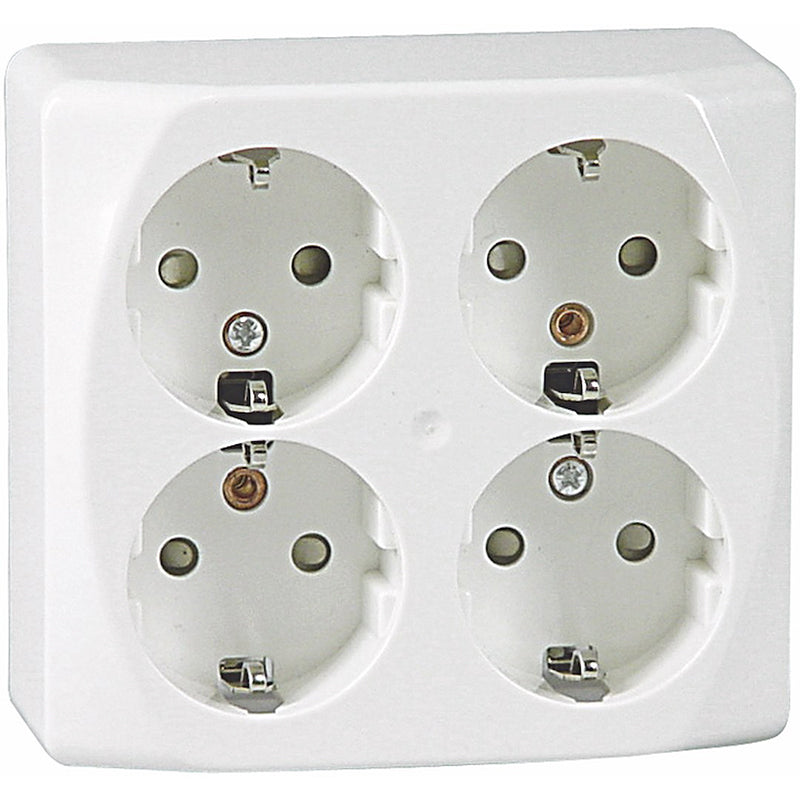 Vægudtag Nova, 4-vejs, jordet