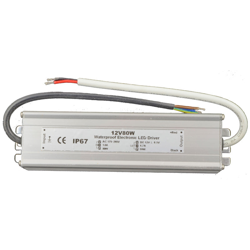 LED transformer 12V DC max 80 Watt