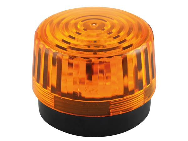 LED blinklys - 12Vdc, Ø100mm, IP20, Orange