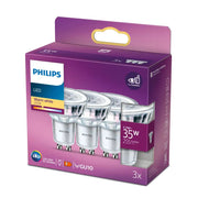 Philips LED 3,5W (35W) GU10 2700K 255lm 3-pak