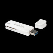 USB 3.0 kortlæser - USB A til SD/SDHC/SDXC, Hvid