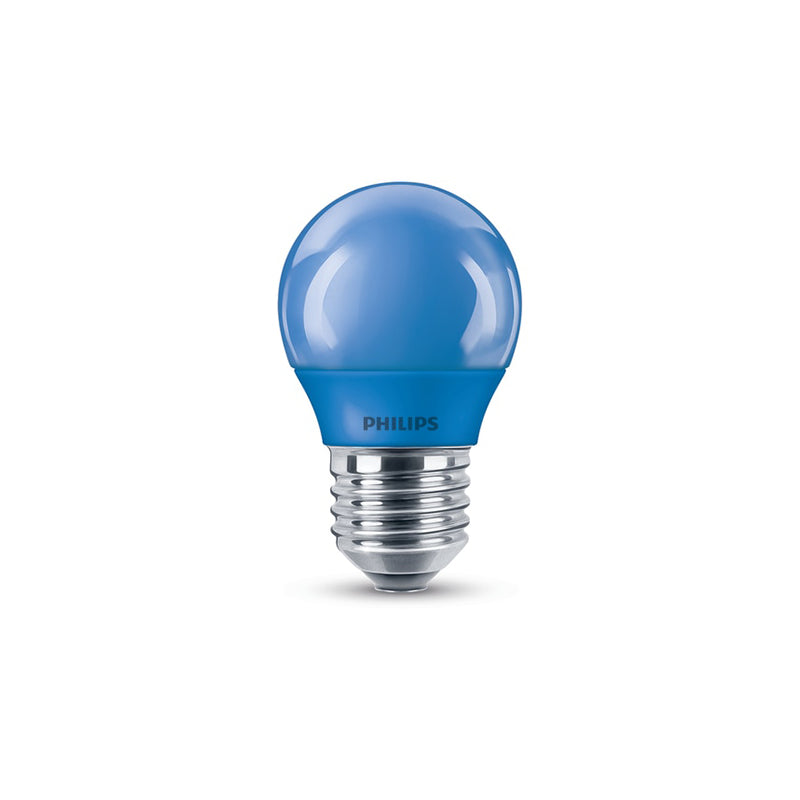 Philips LED Krone Kulørt 3,1W P45 E27 Blå