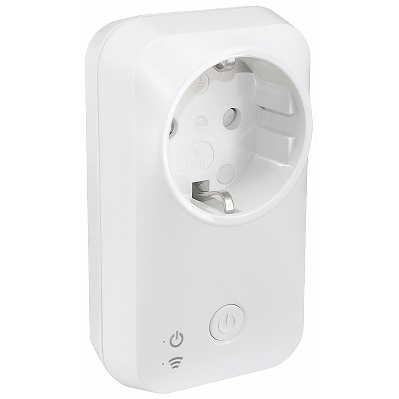 Wi-Fi stikkontakt m. tænd/sluk via smartphone