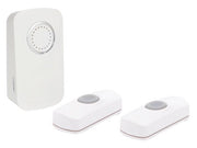 Trådløs dørklokke - 2 ringetryk, Batteridrevet