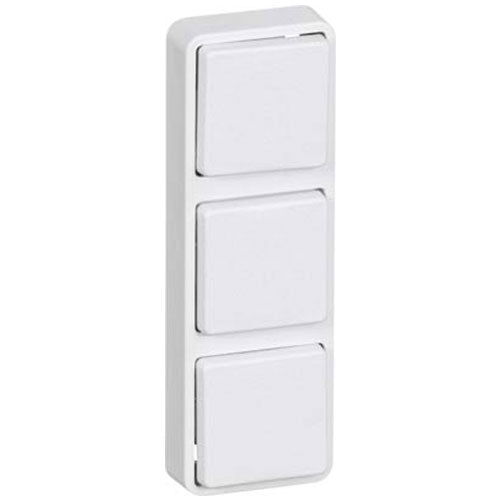Mini Modul 3 modul hvid 25x75mm