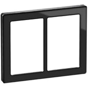 LK Fuga ramme PURE 66 glas 2x1½m - sort