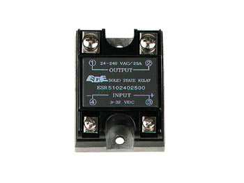 Solid state relæ - 3-32Vdc, 240VAC / 25A, 1 x slutte