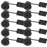 10 stk Indbygningsspot GU10 - mat sort