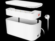 Kabelskjuler boks inkl. stikdåse - 285 x 145 x 130mm, Hvid