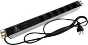 Powerpanel 19" 6x230V LMJ (DK) med transientbeskyttelse