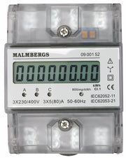 Digital KWh-måler 3-Faset, 63A