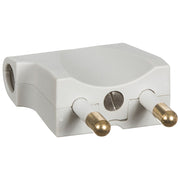 Stikprop Flad uden Jord Vinkel V1 Lysegrå