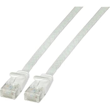 Patchkabel flad UTP Kat.6, 2M, hvid