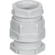 Forskruning + møtrik for kabel PG16 Ø6,5-16mm lysegrå